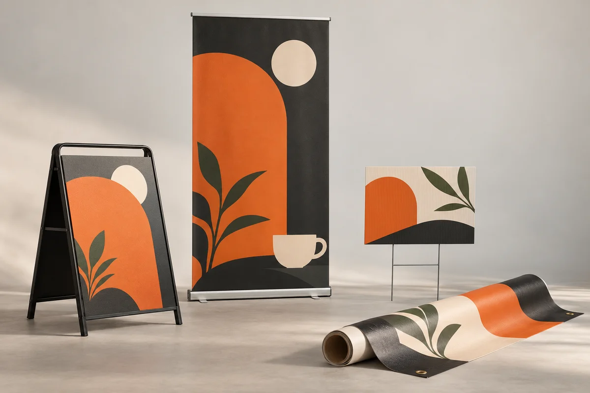 Events & displays print concept for format inspiration